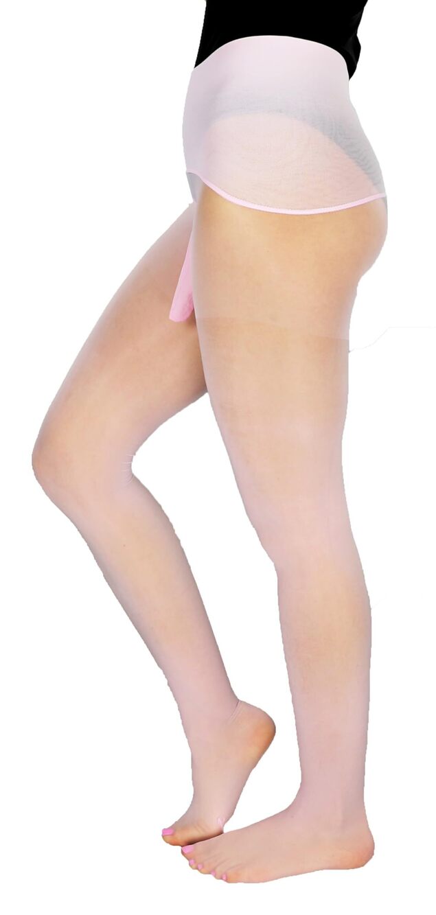 5979 Sheer to Waist Seamless Glossy Pantyhose/ Trouser Tights Closed